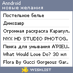 My Wishlist - anndroid