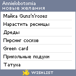 My Wishlist - annemay