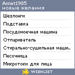 My Wishlist - annet1985