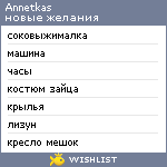 My Wishlist - annetkas