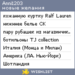 My Wishlist - anni1203