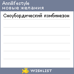 My Wishlist - annilifestyle