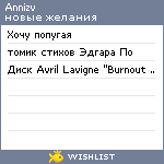 My Wishlist - annizv