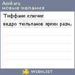 My Wishlist - annkaru