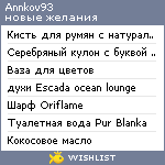 My Wishlist - annkov93