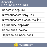 My Wishlist - annni85