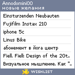 My Wishlist - annodomini00