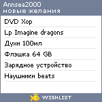 My Wishlist - annsea2000