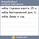 My Wishlist - annushkabest