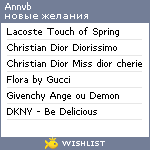 My Wishlist - annvb