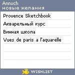 My Wishlist - annvch