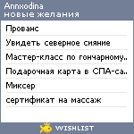 My Wishlist - annxodina