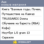 My Wishlist - annxxv