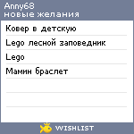 My Wishlist - anny68