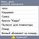 My Wishlist - anny_grow