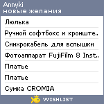 My Wishlist - annyki