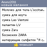 My Wishlist - anons2011