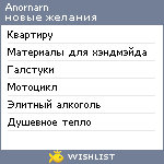 My Wishlist - anornarn