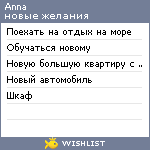 My Wishlist - anovikos