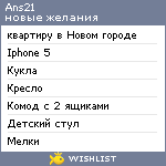 My Wishlist - ans21