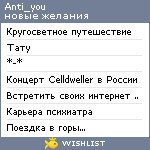 My Wishlist - anti_you