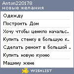 My Wishlist - anton220178