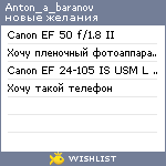 My Wishlist - anton_a_baranov