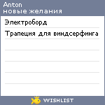 My Wishlist - anton_chaynikov