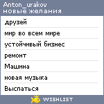 My Wishlist - anton_urakov