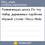 My Wishlist - antonio_irkin
