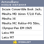 My Wishlist - antonwilliams