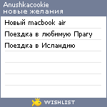 My Wishlist - anushkacookie