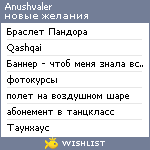 My Wishlist - anushvaler