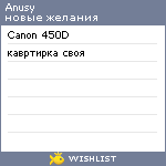 My Wishlist - anusy