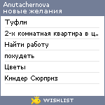 My Wishlist - anutachernova