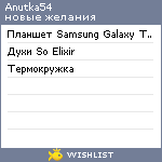 My Wishlist - anutka54