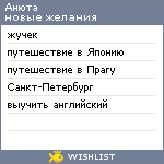 My Wishlist - anuto4ka13