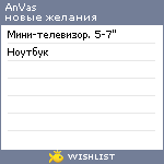 My Wishlist - anvas