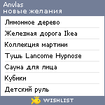 My Wishlist - anvlas