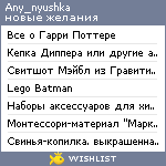 My Wishlist - any_nyushka