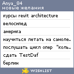 My Wishlist - anya_84