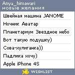 My Wishlist - anya_himawari