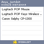 My Wishlist - anya_justdoit
