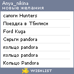 My Wishlist - anya_nikina