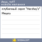 My Wishlist - anya_toff