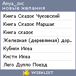 My Wishlist - anya_zxc