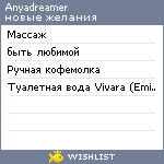 My Wishlist - anyadreamer