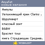 My Wishlist - anyafet