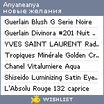 My Wishlist - anyaneanya