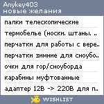 My Wishlist - anykey403